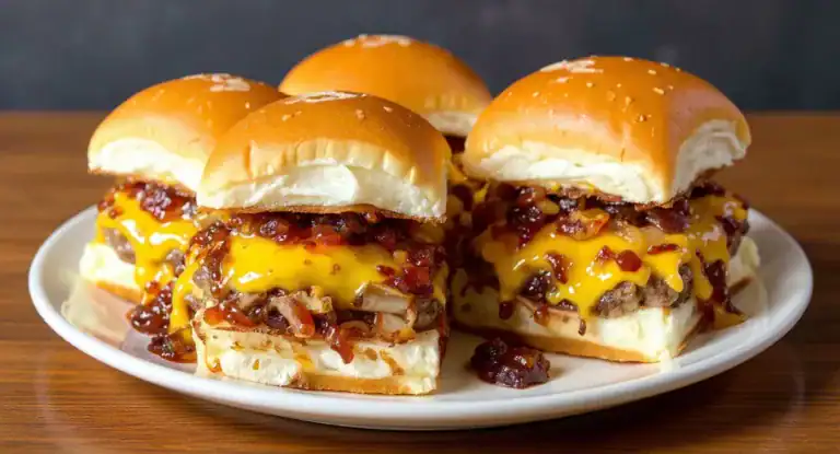 Bacon Jam Cheeseburger Sliders