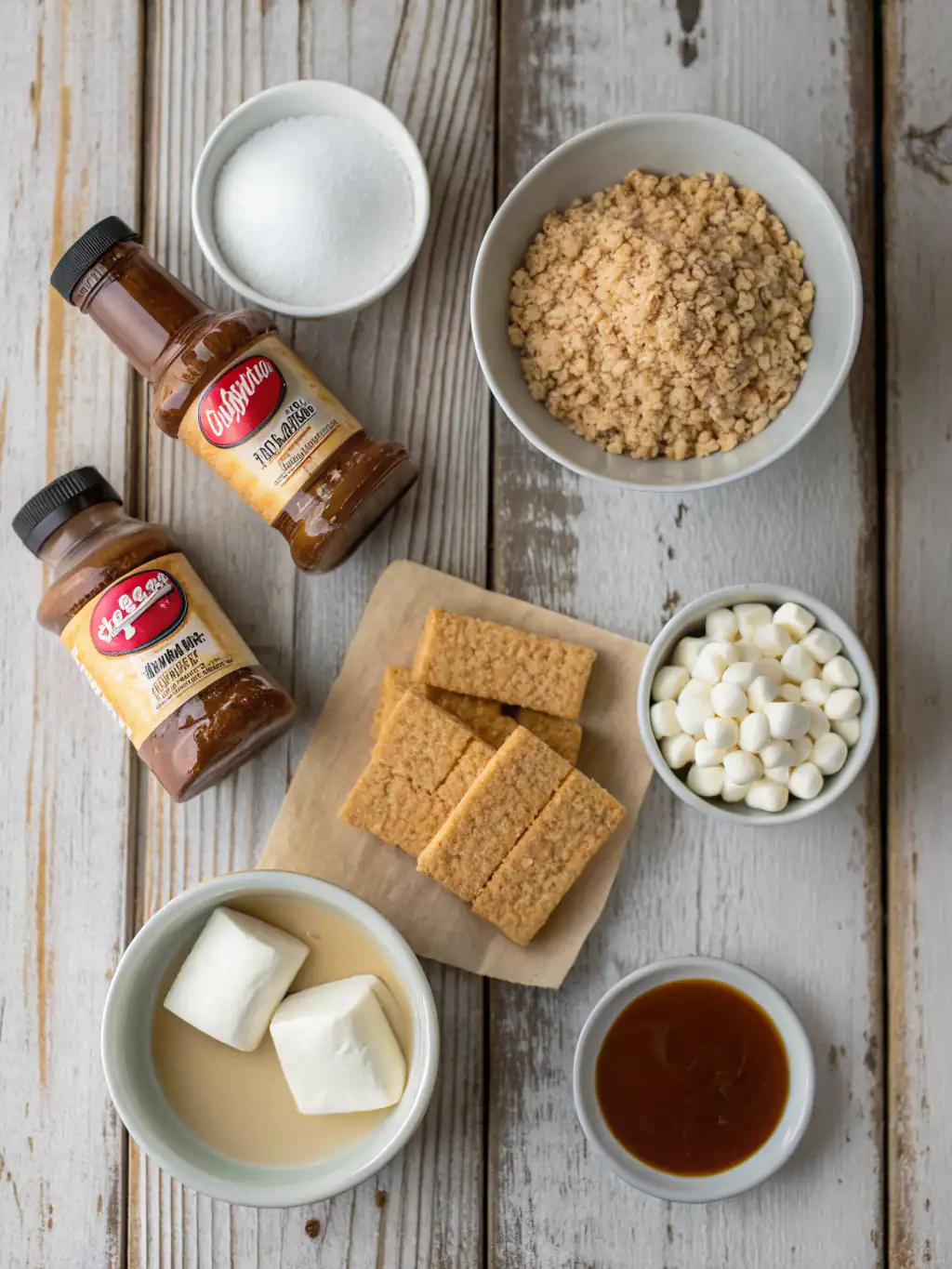 Ingredients for Biscoff Rice Krispie Treats