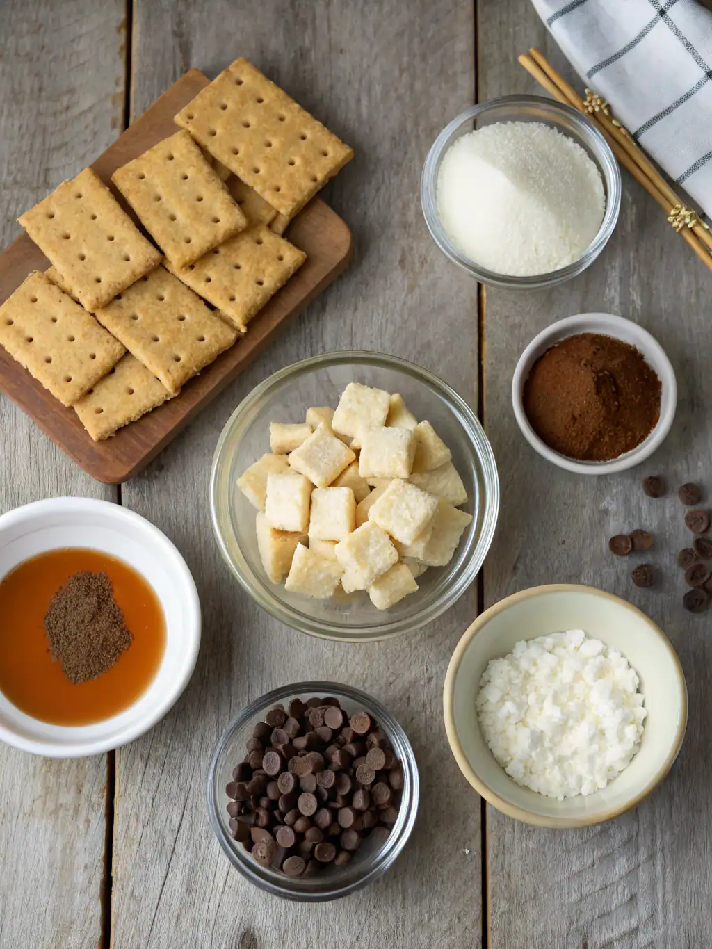 Ingredients for Churro Saltine Toffee Recipe