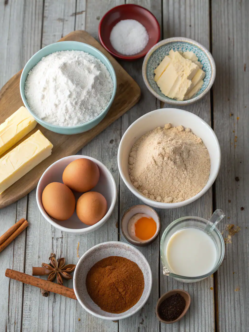 Ingredients for Cinnamon Donut Bread Recipe