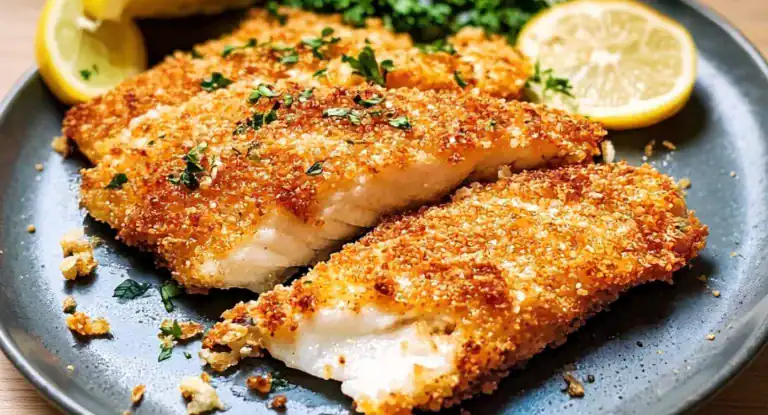 Crispy Parmesan Crusted Fish