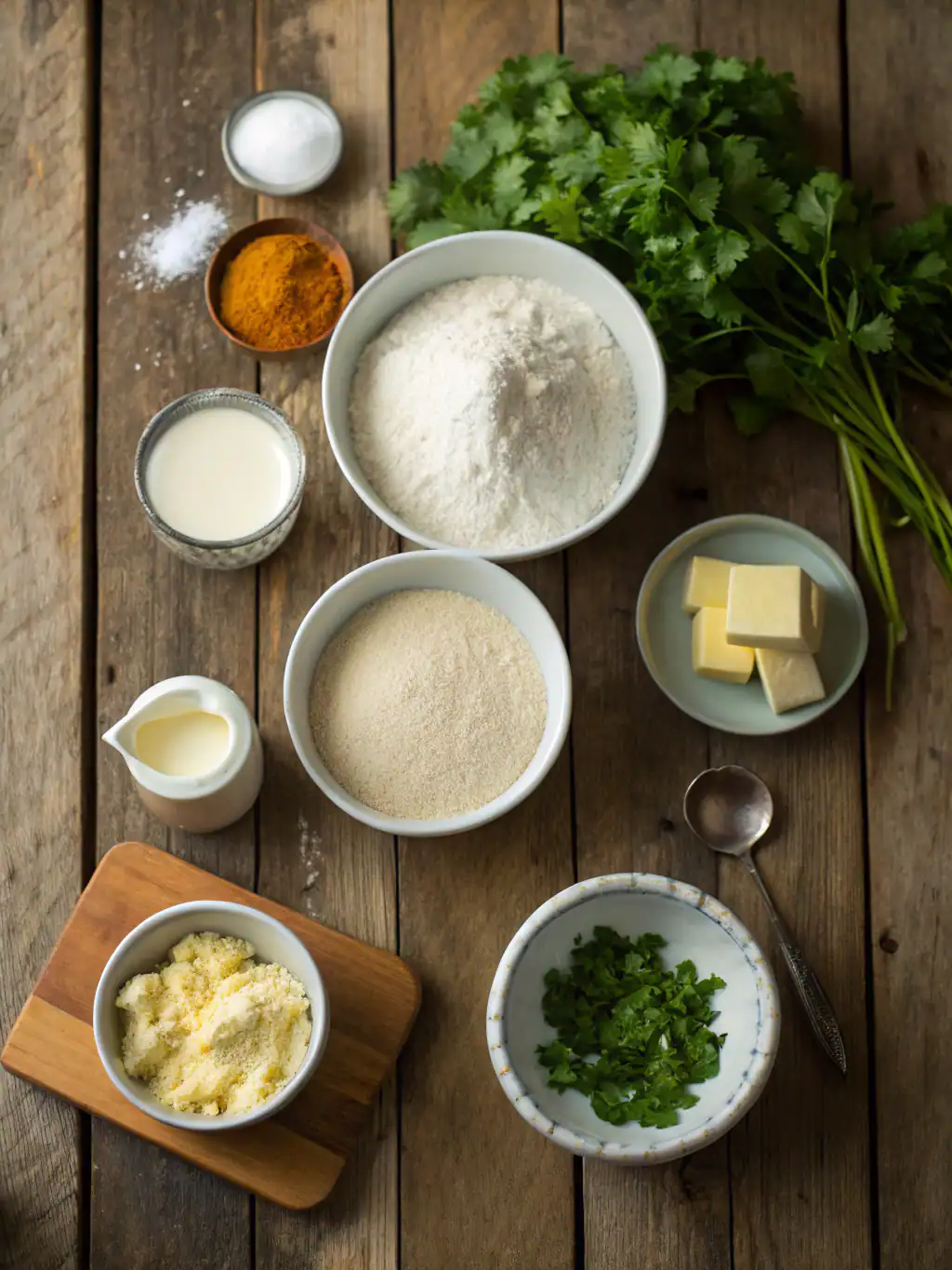 Ingredients for Curry Dumpling Soup