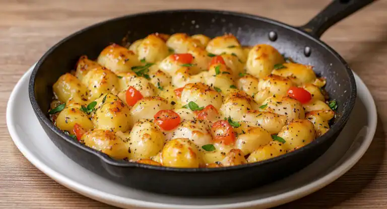 Garlic Chicken Gnocchi Skillet