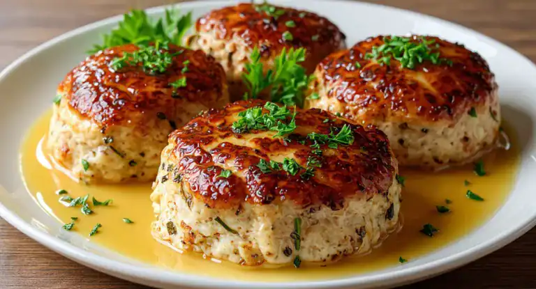 Garlic Parmesan Chicken Meatloaf
