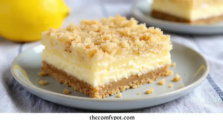 Lemon Cheesecake Crumb Bars