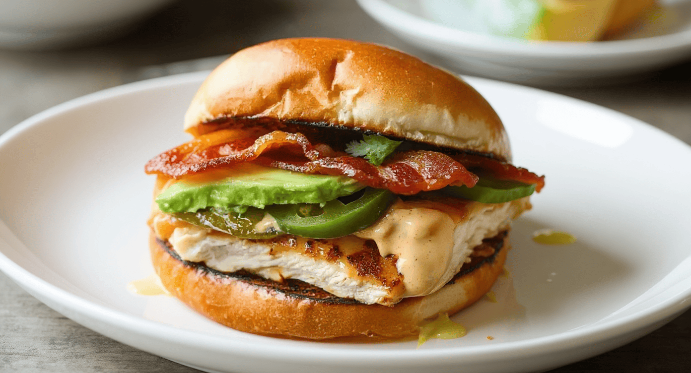 Spicy Chicken Avocado Sandwich