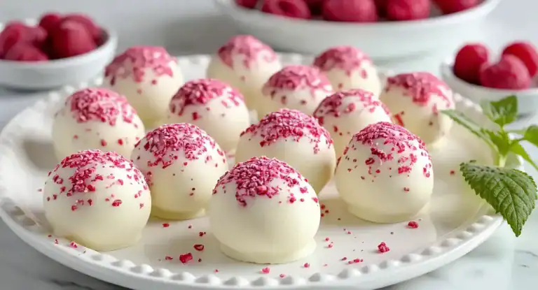 White Chocolate Raspberry Truffles Recipe