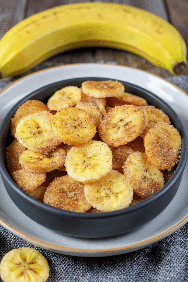 Cinnamon Sugar Air Fryer Banana Chips: A Healthy, Crunchy Snack