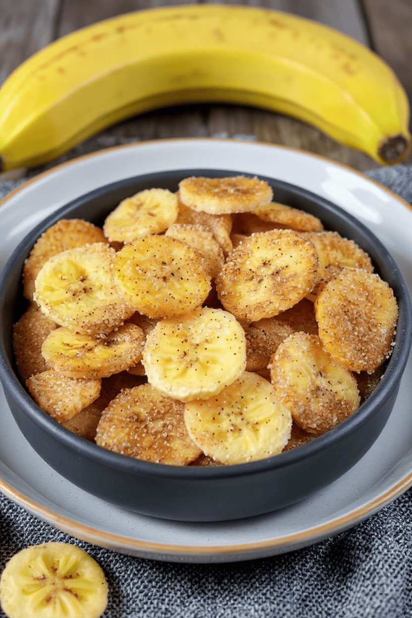 Cinnamon Sugar Air Fryer Banana Chips: A Healthy, Crunchy Snack