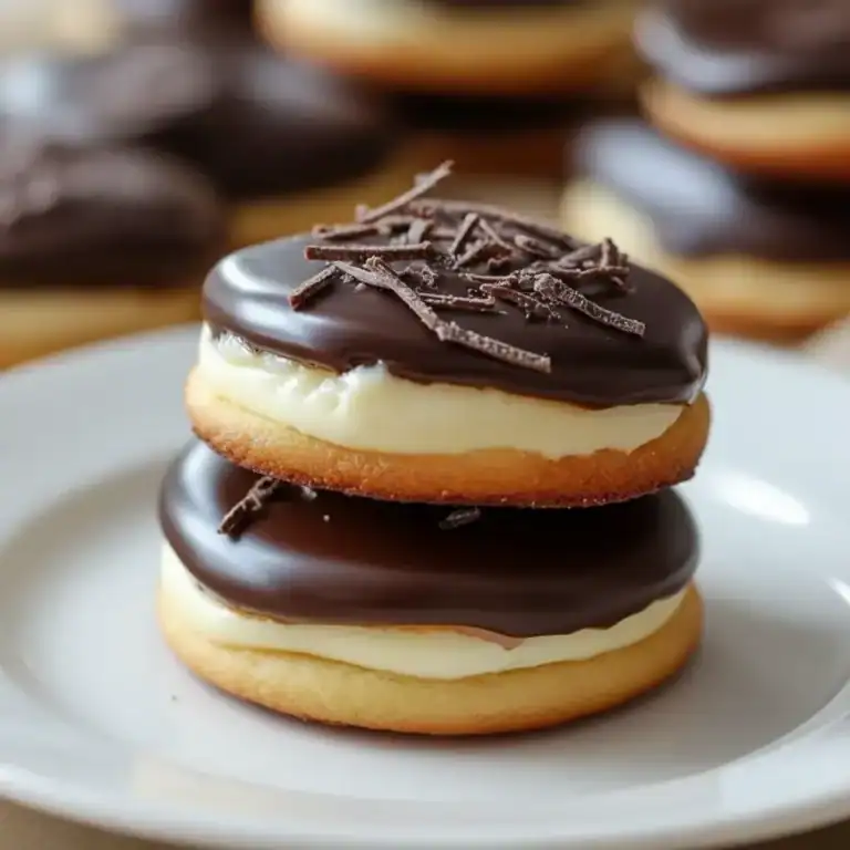 Boston Cream Pie Cookies – Fun Mini Dessert Bites