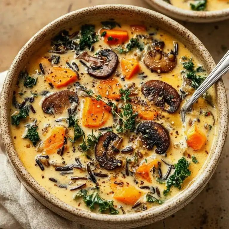 Cozy Autumn Wild Rice Soup Recipe