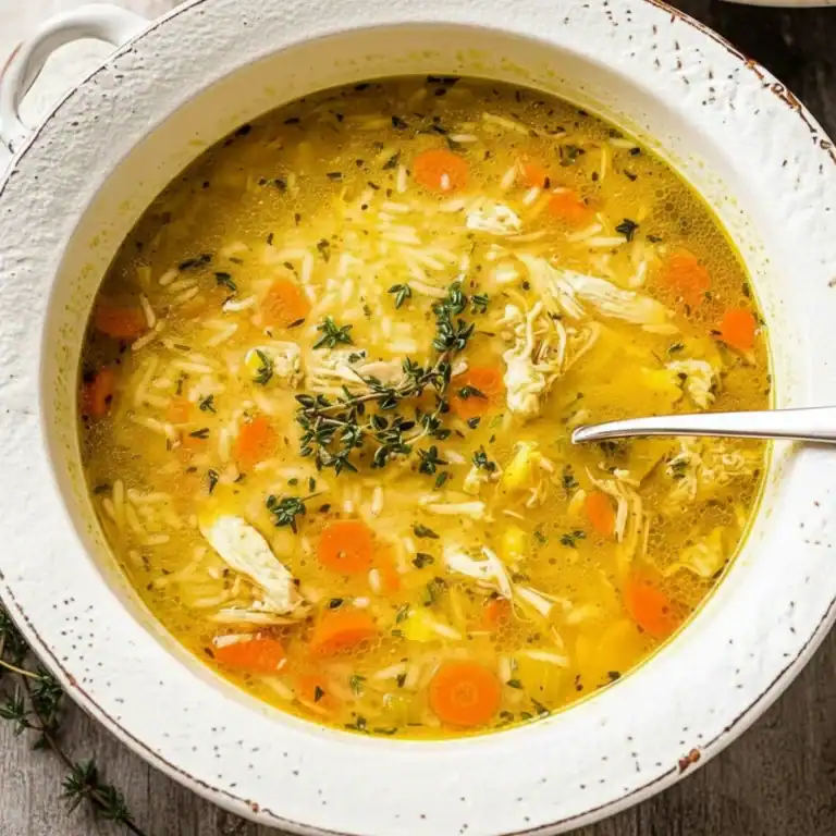Cozy Chicken Rice Soup Recipe