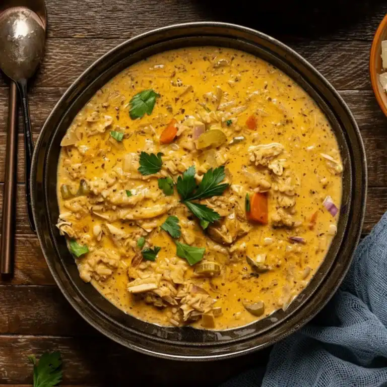 Creamy White Chicken Rice Soup Recipe