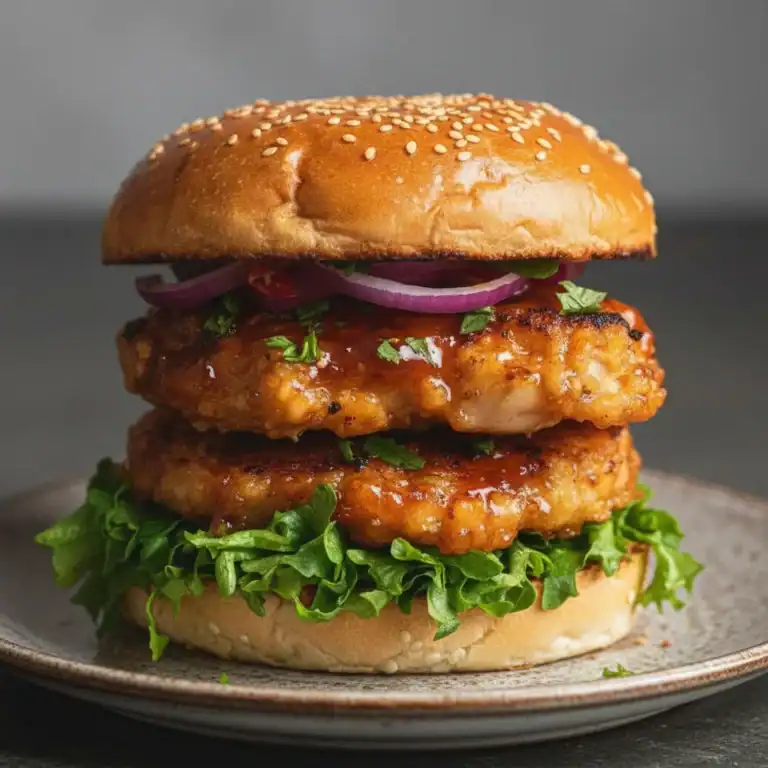 Crispy Honey-Mustard Chicken Burger: A Sweet & Savory Favorite