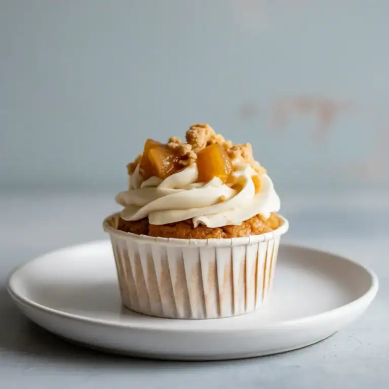 Fall Favorite: Apple Crisp Cupcakes with Caramel Drizzle