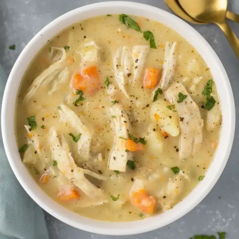 Healthy Chicken Pot Pie Soup Recipe