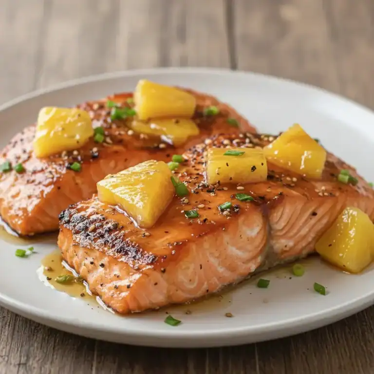 Honey Pineapple Glazed Salmon Recipe – A Tropical Twist