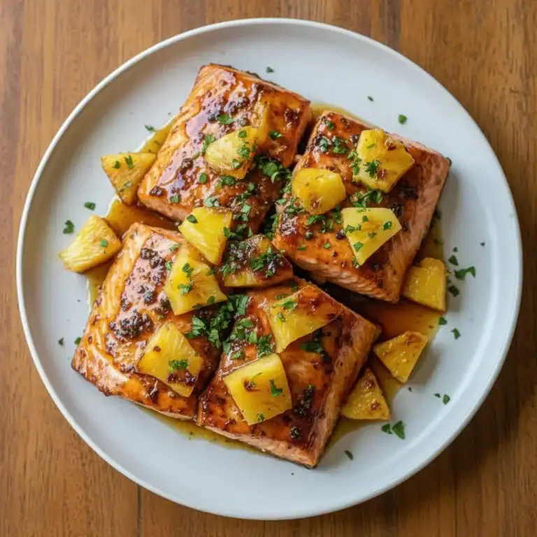 Honey Pineapple Salmon – Sweet, Tangy, and Perfectly Glazed