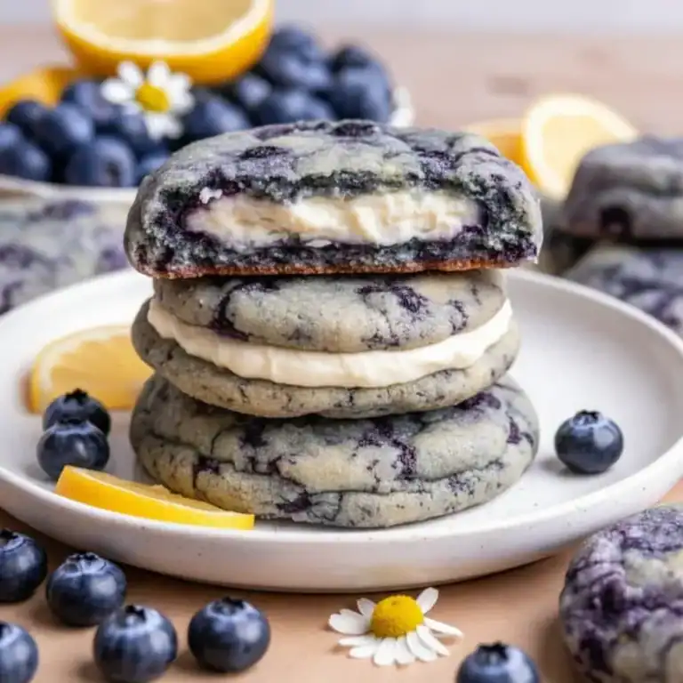 Lemon Blueberry Cheesecake Cookies: Soft & Chewy