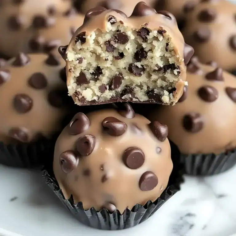 No-Bake Chocolate Chip Cookie Dough Protein Balls