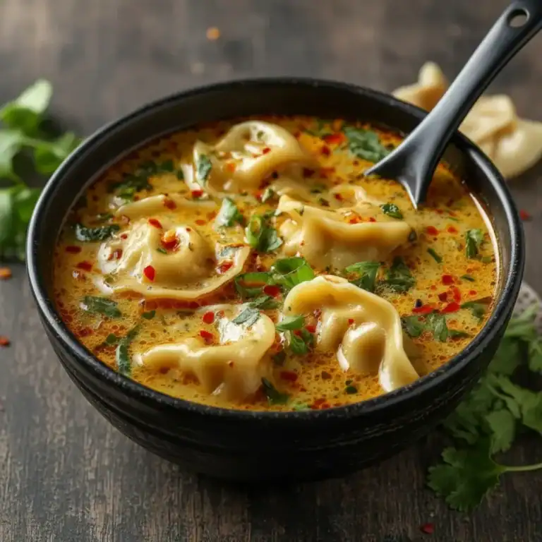 Thai Potsticker Coconut Soup Recipe