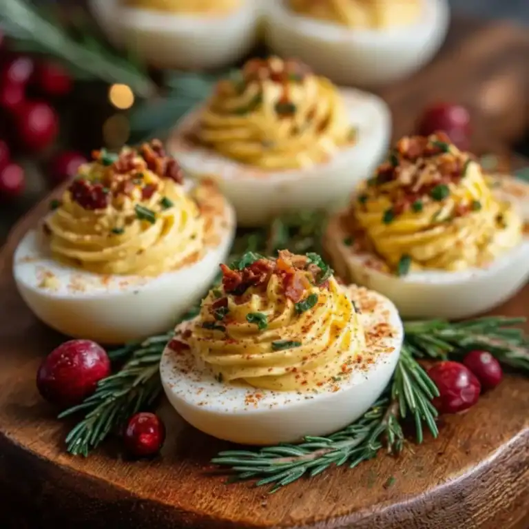 Christmas Deviled Eggs Recipe Festive Party Bite