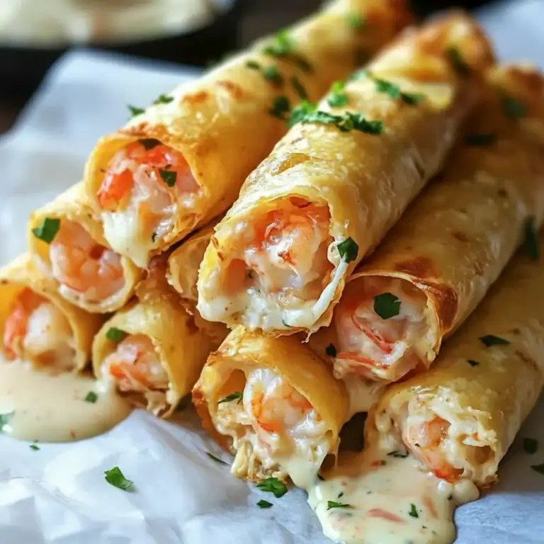 Crab And Shrimp Queso Taquitos Recipe Seafood Snack