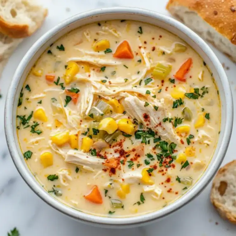 Crockpot Chicken Corn Chowder: Creamy & Rich