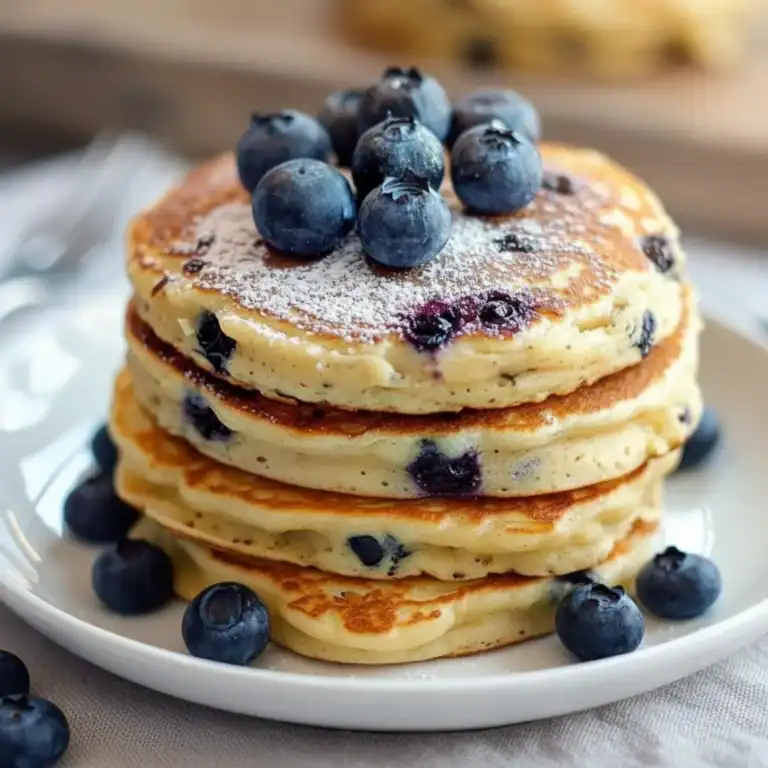 Greek Yogurt Pancakes With Blueberries Recipe Fluffy Brunch