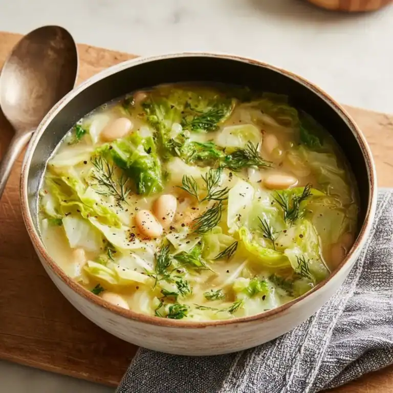 Healing Garlicky Cabbage Soup Recipe