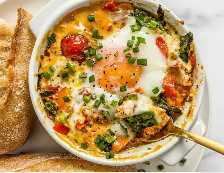 Mediterranean Baked Feta Eggs Recipe Savory Brunch