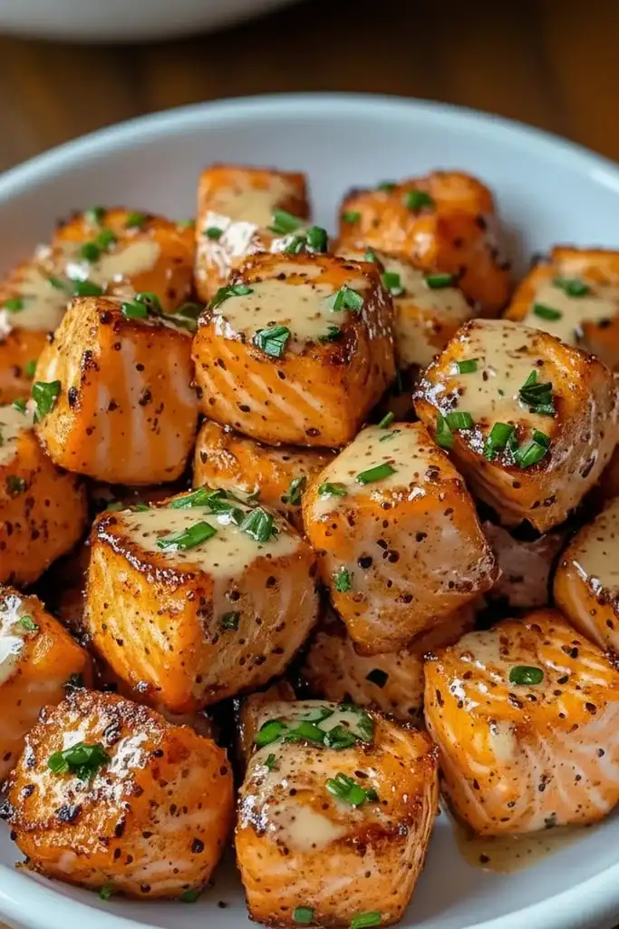 Bang Bang Salmon Bites Bowls Recipe