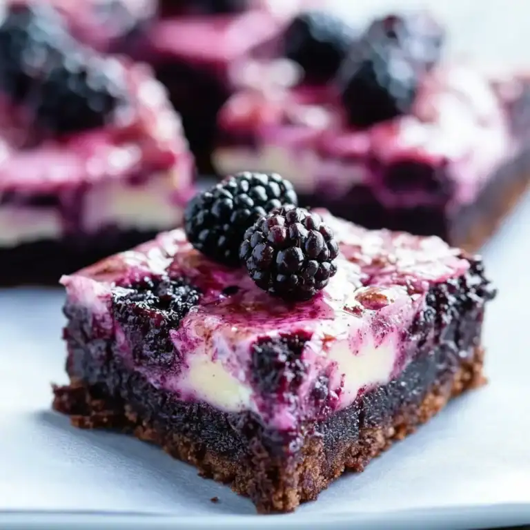 Blackberry Cheesecake Brownies Recipe