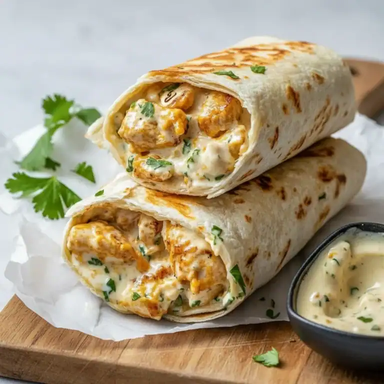 Cheesy Garlic Chicken Wraps Recipe – Ultimate Flavor Explosion