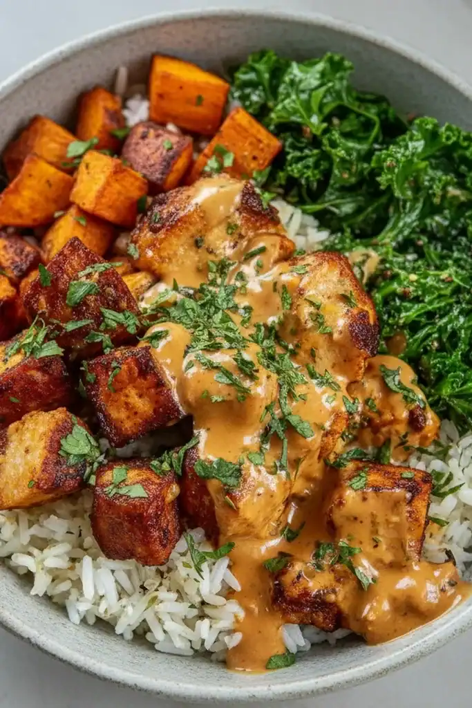 Chicken and Sweet Potato Bowls Recipe