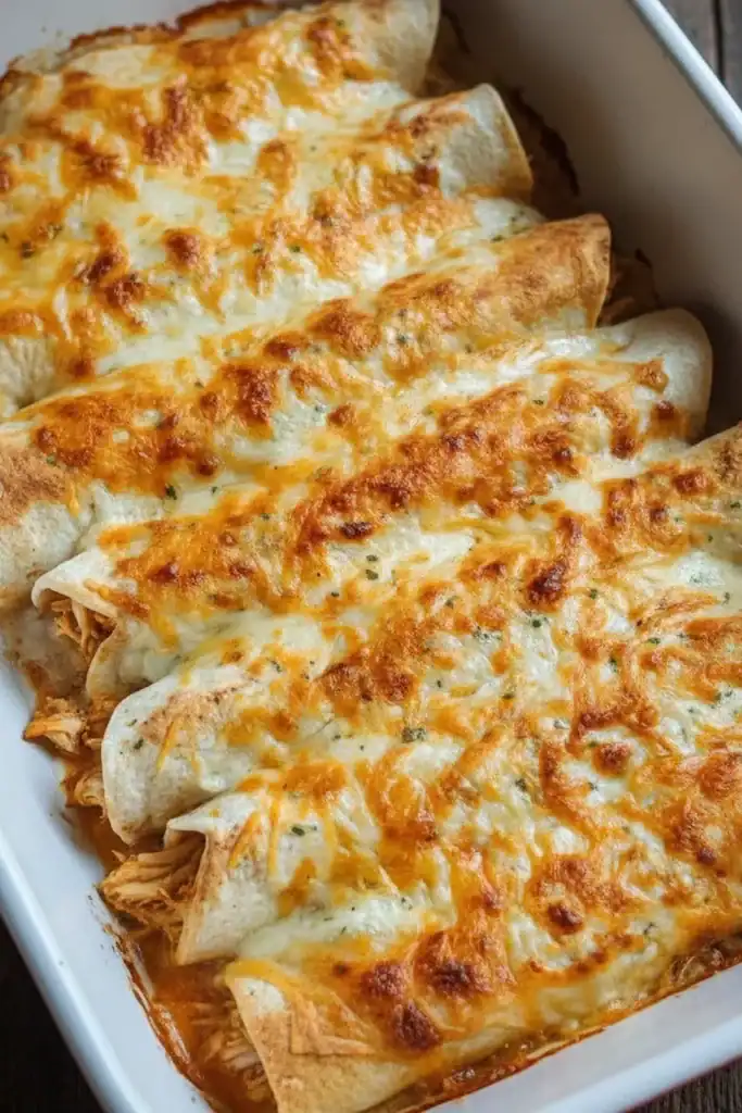 Chicken Enchiladas with White Sauce Recipe