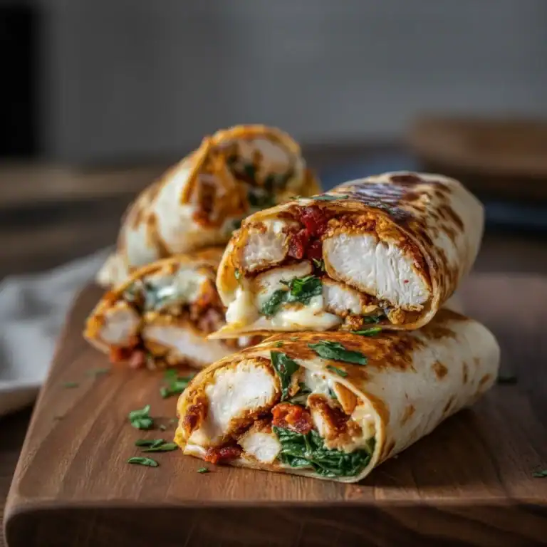 Chicken Mozzarella Wraps Recipe – Crispy Air Fryer Lunch