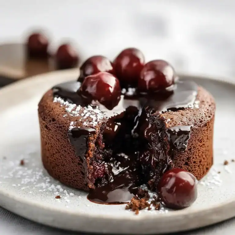 Chocolate Cherry Lava Cakes Recipe
