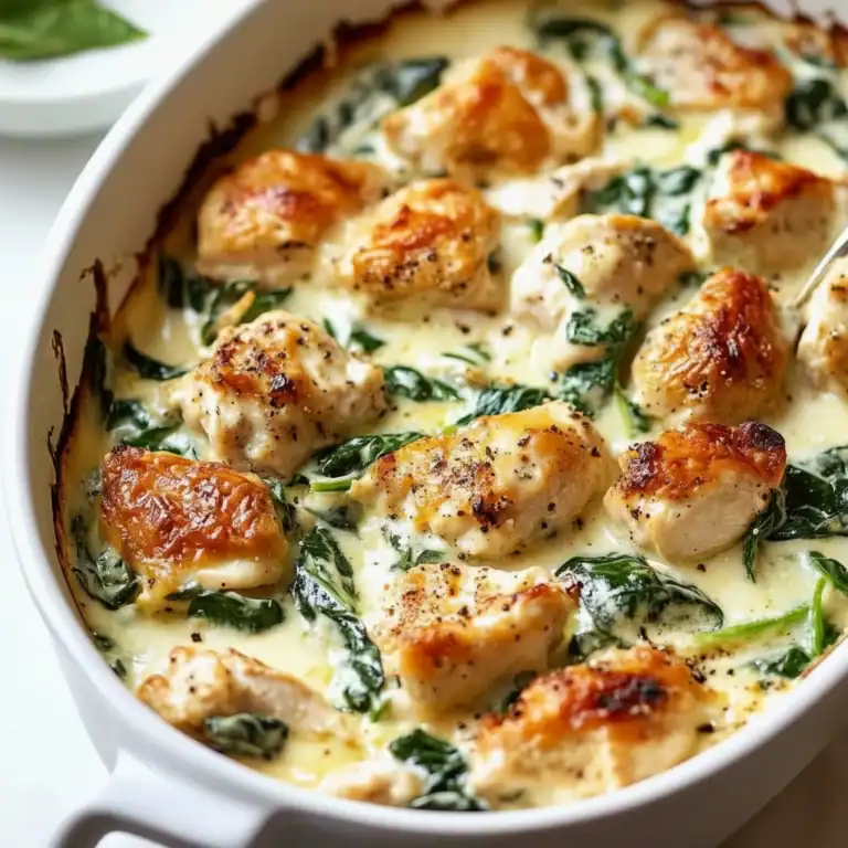 Creamy Spinach Chicken Casserole Recipe