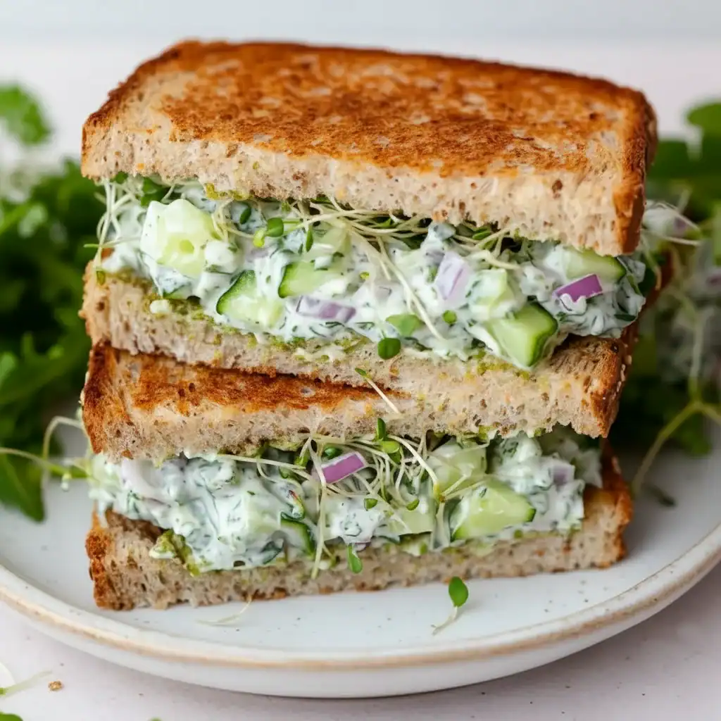 Cucumber Salad Sandwiches Recipe - Light and Filling Lunch