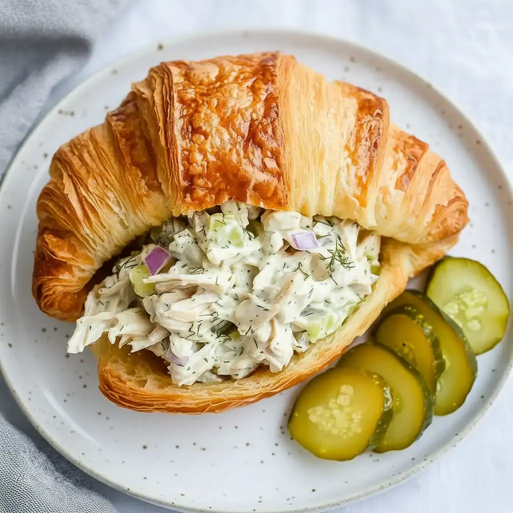Dill Pickle Chicken Salad Recipe - Tangy Sandwich Filling