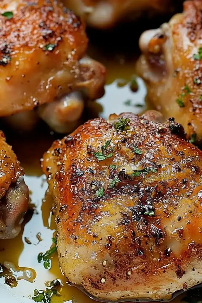 Garlic Butter Roasted Chicken Thighs