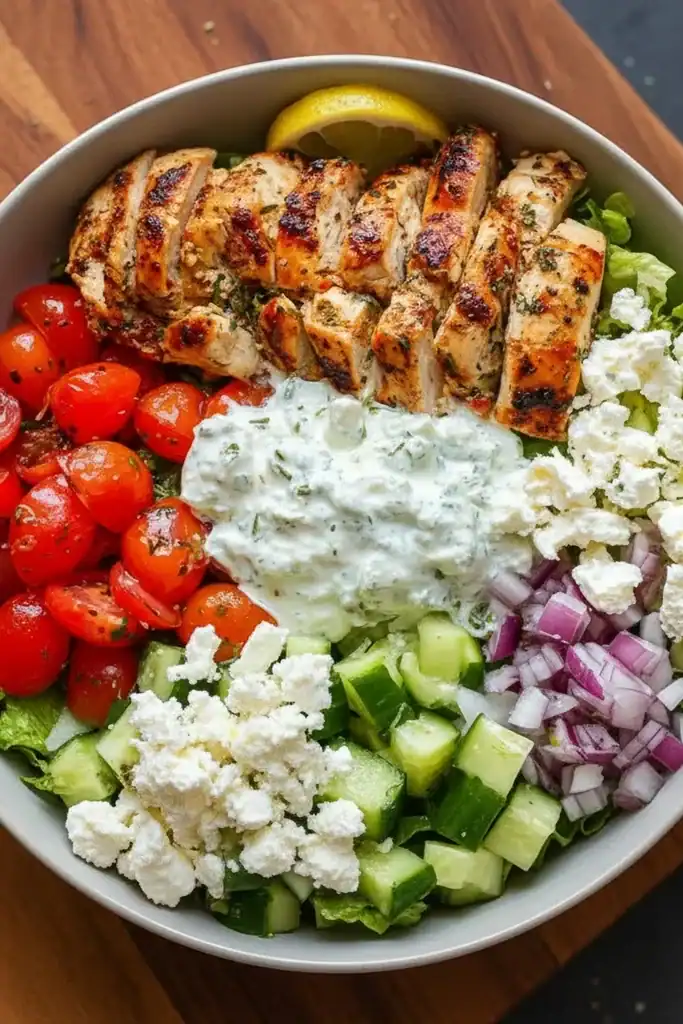 Greek Chicken Bowls Recipe