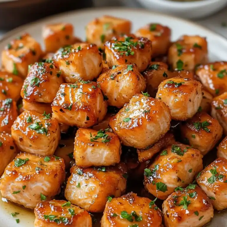 Honey Garlic Salmon Bites Recipe - Quick 20 Minute Lunch