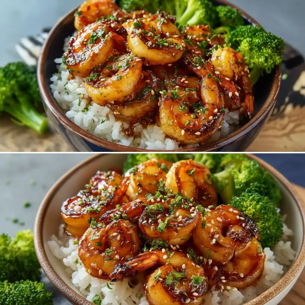 Honey Garlic Shrimp Bowls Recipe - Sweet and Bold Seafood