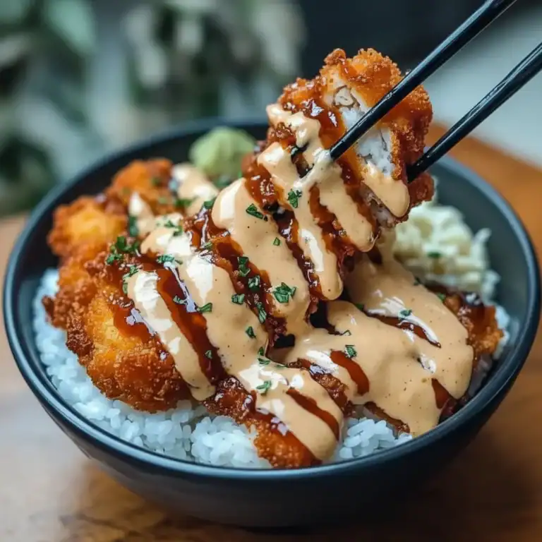 Japanese Katsu Bowls Recipe – Crispy Chicken Rice Bowl