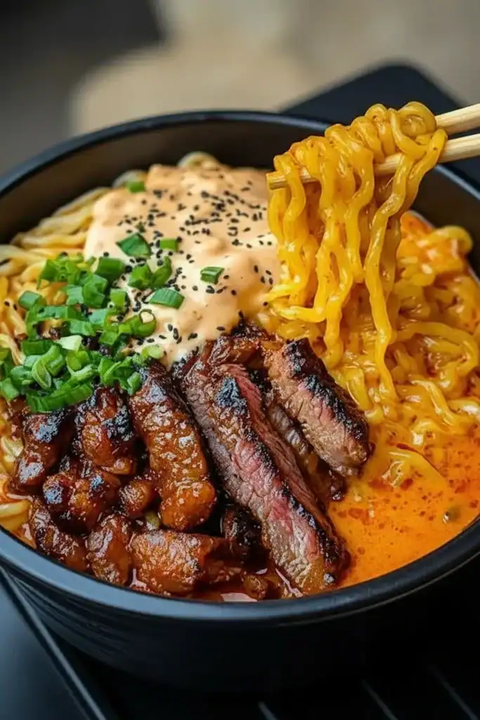 Korean Ramen with Beef Recipe