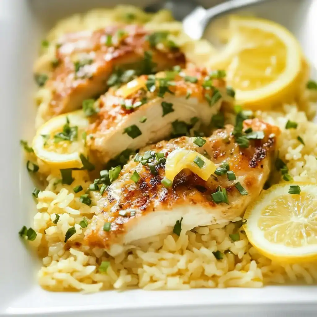 Lemon Chicken Rice Recipe | Fresh