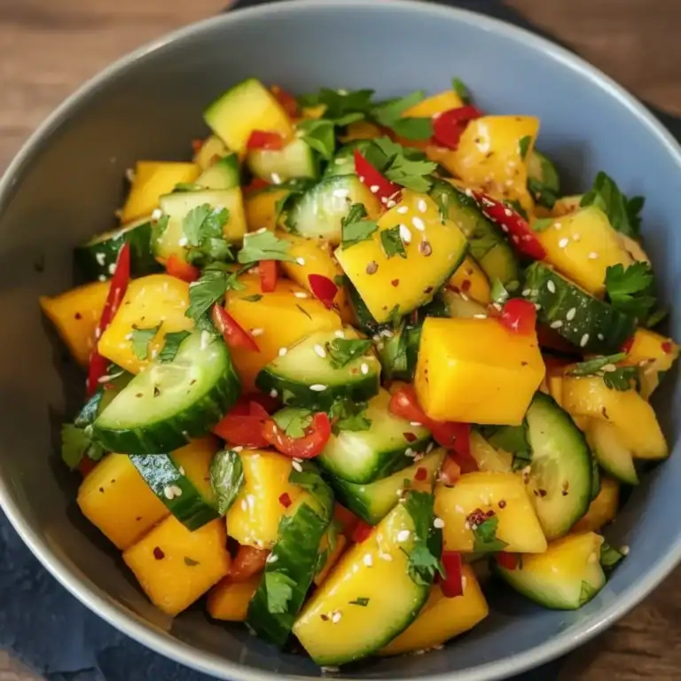 Mango Cucumber Salad Recipe - Sweet and Tangy Refreshment