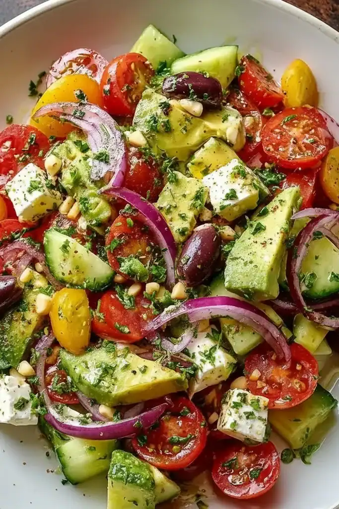 Mediterranean Avocado Salad Recipe